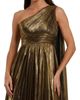 Mac Duggal Mac Duggal Petite Metallic One Shoulder Gown With Slit - 2