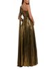 Mac Duggal Mac Duggal Petite Metallic One Shoulder Gown With Slit - 3