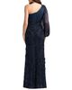 Mac Duggal Mac Duggal Petite One Sleeve Chiffon Embellished Gown - 2