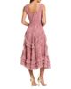 Mac Duggal Mac Duggal Petite Scoop Neck Sleeveless Mesh Micro Ruffle Midi Dress - 2
