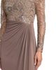 Mac Duggal Mac Duggal Petite Sequin Embroidered Long Sleeve Jersey Skirt Gown - 2