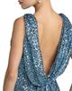 Mac Duggal Mac Duggal Petite Sequined Sleeveless Draped Cowl Back Gown - 3