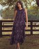 Mac Duggal Mac Duggal Petite Sleeveless Floral Print Chiffon Micro Ruffle Gown - 4