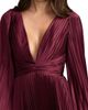 Mac Duggal Mac Duggal Pleated Satin Long Sleeve Gown - 3