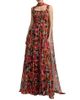 Mac Duggal Mac Duggal Printed Chiffon Sleeveless A Line Gown With Scarf - 1