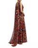 Mac Duggal Mac Duggal Printed Chiffon Sleeveless A Line Gown With Scarf - 2