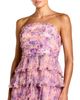Mac Duggal Mac Duggal Printed Mesh Strapless Ruffle A Line Midi Dress - 3