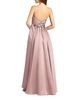 Mac Duggal Mac Duggal Satin Strapless Beaded Floral Gown With Float - 2