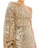 Mac Duggal Mac Duggal Sequined One Shoulder Bishop Sleeve Trumpet Gown - 4