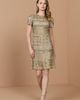 Mac Duggal Mac Duggal Short Sleeve Embellished Mesh Mini Dress - 4