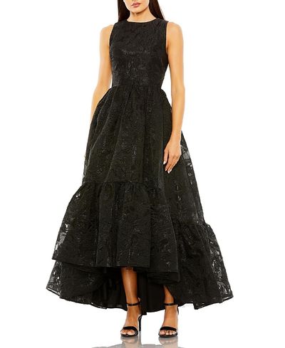 Mac Duggal Mac Duggal Sleeveless Full High Low Brocade Gown