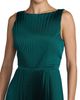 Mac Duggal Mac Duggal Sleeveless High Neck Pleated Midi Dress - 3