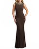 Mac Duggal Mac Duggal Sleeveless Rhinestone Embellished High Neck Gown - 1
