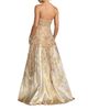 Mac Duggal Mac Duggal Strapless Embellished Brocade A-Line Gown - 3