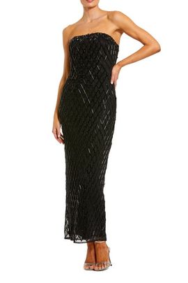 Mac Duggal Mac Duggal Strapless Embellished Column Dress