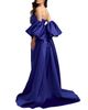 Mac Duggal Mac Duggal Strapless Puff Sleeve Satin Gown With Cape - 2