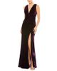 Mac Duggal Mac Duggal Velvet Pleated Sleeveless Jersey Gown - 1