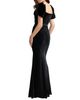 Mac Duggal Mac Duggal Velvet Puff Sleeve Mermaid Gown - 3