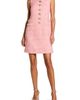 Mac Duggal Mac Duggal Women's Boucle Gold Button Sleeveless Mini Dress - 1