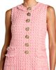 Mac Duggal Mac Duggal Women's Boucle Gold Button Sleeveless Mini Dress - 3