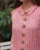 Mac Duggal Mac Duggal Women's Boucle Gold Button Sleeveless Mini Dress - 5