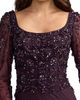 Mac Duggal Mac Duggal Women's Embellished Mesh Long Sleeve Column Gown - 3