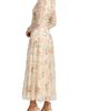 Mac Duggal Mac Duggal Women’s Floral Beaded Long Sleeve A-Line Maxi Dress - 2