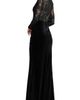 Mac Duggal Mac Duggal Women’s Lace Long Sleeve Ruched Velvet Gown - 2