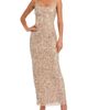 Mac Duggal Mac Duggal Women's Sequin Embellished Scoop Neck Sheath Gown - 1