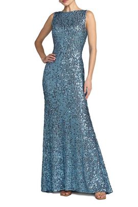Mac Duggal Mac Duggal Women's Sequin Sleeveless Evening Gown with Draped Back