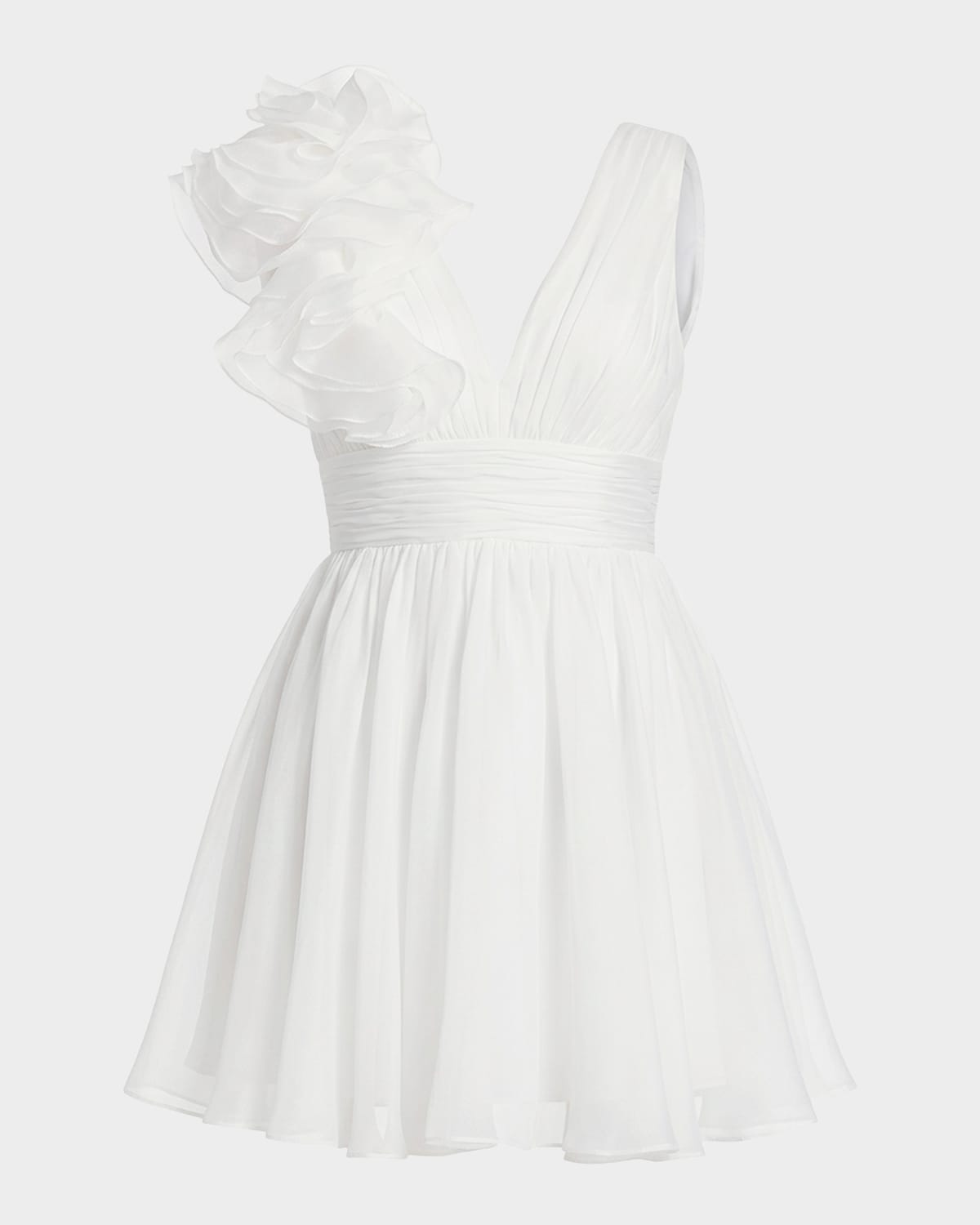 Mac Duggal Ruffled Fit-and-Flare Minidress