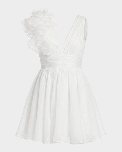 Mac Duggal Ruffled Fit-and-Flare Minidress