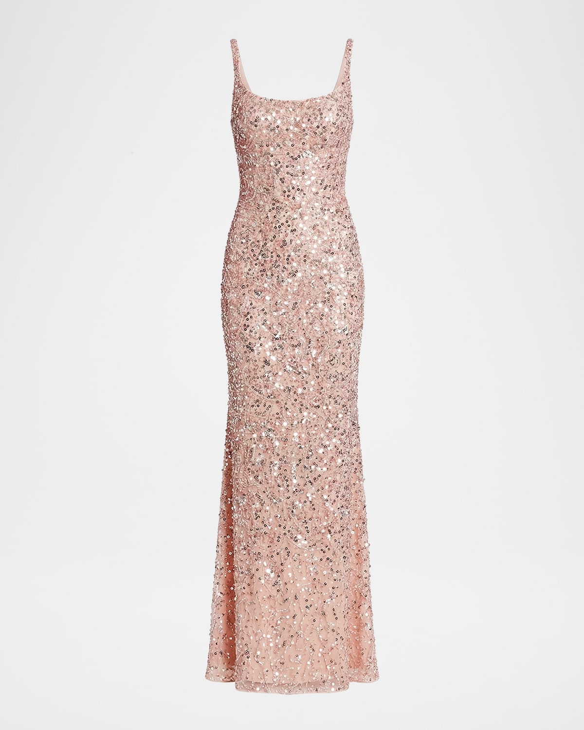 Mac Duggal Sequin-Embellished Slip Gown