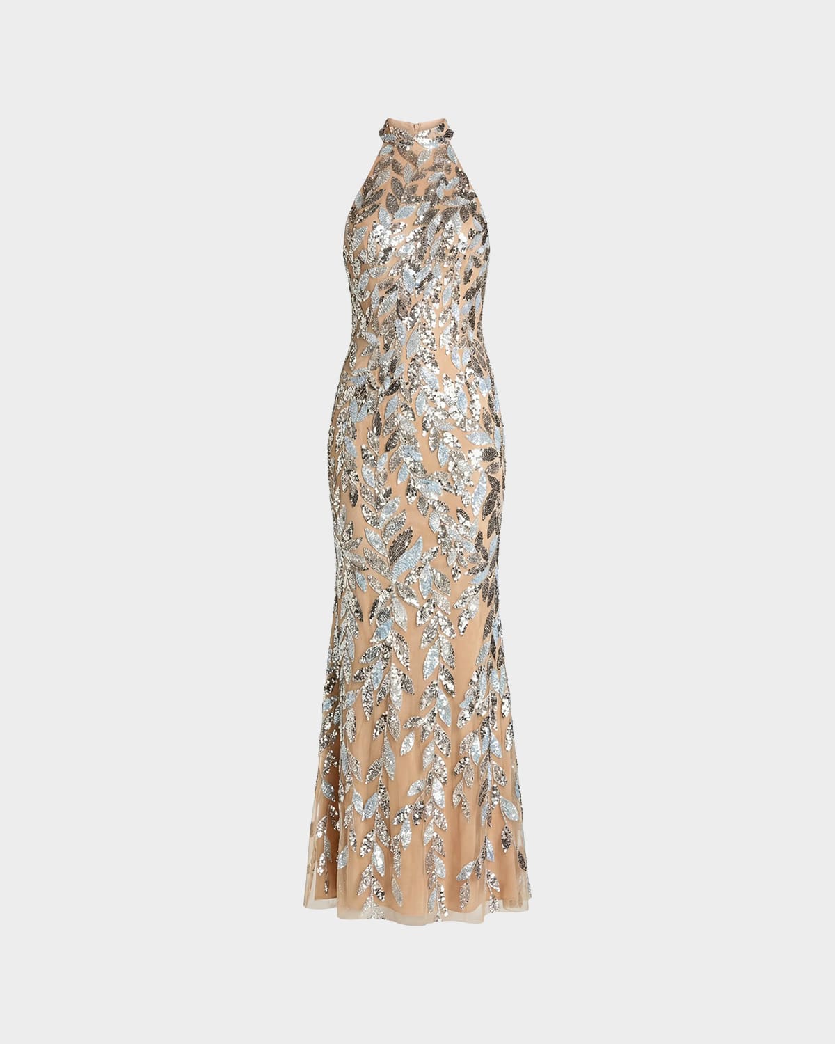 Mac Duggal Sequined Mesh Gown