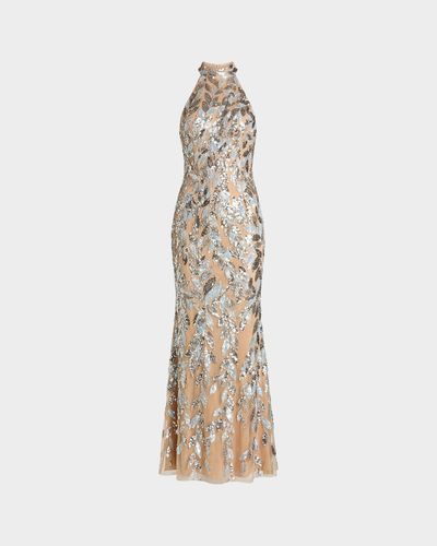 Mac Duggal Sequined Mesh Gown