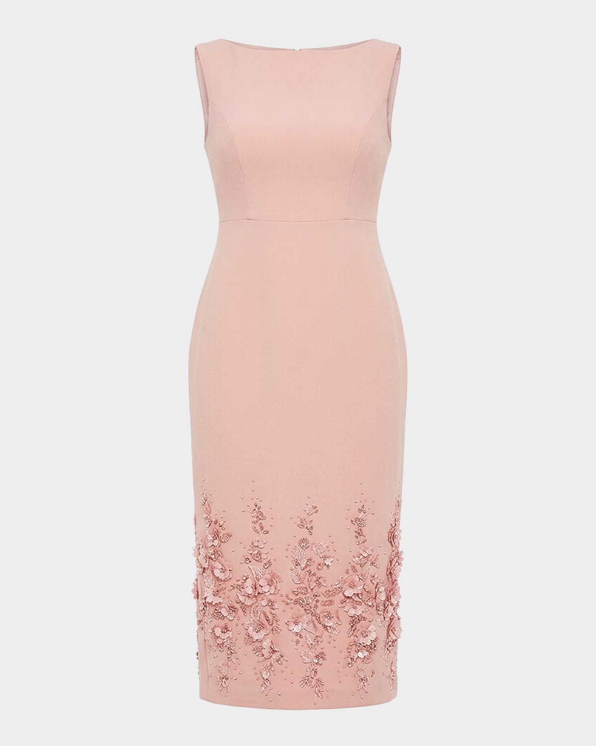 Mac Duggal Sleeveless Embellished Sheath Midi Dress