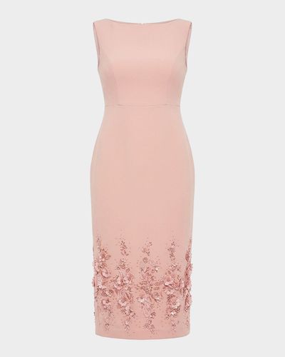 Mac Duggal Sleeveless Embellished Sheath Midi Dress