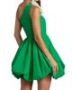 Mac Duggal Women's Appliqué Faille Bubble-Hem Minidress - 2
