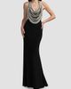 Mac Duggal Women's Beaded Jersey Halterneck Sleeveless Gown - 4