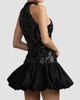 Mac Duggal Women's Beaded Lace Halterneck Bubble Hem Mini Dress - 3