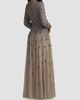 Mac Duggal Women's Beaded Mesh Mock Turtleneck Gown - 3