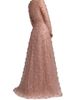 Mac Duggal Women's Beaded Tulle Long-Sleeve A-Line Gown - 2