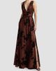 Mac Duggal Women's Burnout Chiffon Sleeveless A-Line Gown - 5