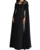 Mac Duggal Women's Chiffon Floral Embellished Cape Gown - 4