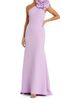 Mac Duggal Women's Crepe Flower One-Shoulder Gown - 4