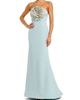 Mac Duggal Women's Crêpe 3D Rhinestone Flower Strapless Gown - 1