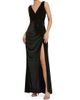 Mac Duggal Women's Draped Velvet Tie Slip Gown - 4