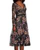 Mac Duggal Women's Embroidered Floral Lace Tea Dress - 4