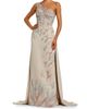 Mac Duggal Women's Embroidered Sequined One-Shoulder Gown - 4