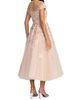 Mac Duggal Women's Embroidered Tulle Cap-Sleeve Midi-Dress - 2